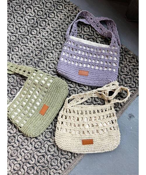 EVRIS（エヴリス）の「CrochetショルダーBAG（ショルダーバッグ・レディース・パープル/グリーン/ベージュ・FREE）」の12枚目の写真