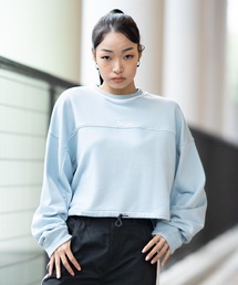 X-girl | CONTRAST LINE CROPPED SWEAT TOP(スウェット)