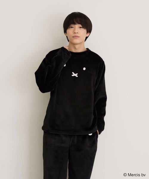 Miffy（ ミッフィー）の「【MIFFY/ミッフィー】別注ボアルームウェアセット（ルームウェア/パジャマ・メンズ・ブラック/ベージュ系その他/グレー系その他/ホワイト系その他/チャコールグレー/ベージュ/ホワイト/ブラック系その他・X-LARGE/MEDIUM/LARGE）」の12枚目の写真
