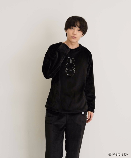 Miffy（ ミッフィー）の「【MIFFY/ミッフィー】別注ボアルームウェアセット（ルームウェア/パジャマ・メンズ・ブラック/ベージュ系その他/グレー系その他/ホワイト系その他/チャコールグレー/ベージュ/ホワイト/ブラック系その他・X-LARGE/MEDIUM/LARGE）」の20枚目の写真
