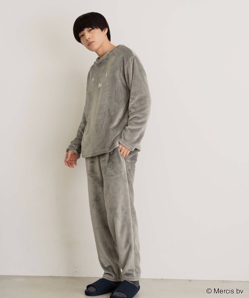 Miffy（ ミッフィー）の「【MIFFY/ミッフィー】別注ボアルームウェアセット（ルームウェア/パジャマ・メンズ・ブラック/ベージュ系その他/グレー系その他/ホワイト系その他/チャコールグレー/ベージュ/ホワイト/ブラック系その他・X-LARGE/MEDIUM/LARGE）」の21枚目の写真