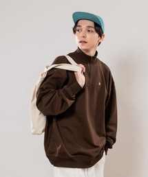 MUHET | 裏毛ハーフジップスウェット(スウェット)