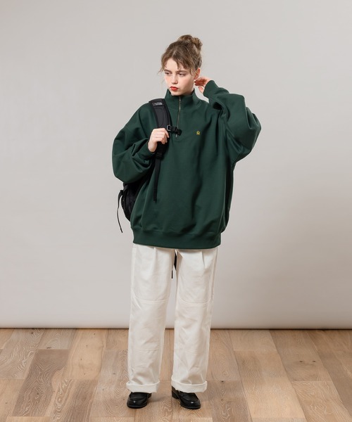 新品 MACHATT マチャットハーフジップスウェット KIDS】ハーフ