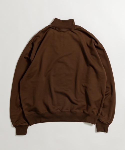 MUHET(ミュエータ)の「裏毛ハーフジップスウェット(スウェット・レディース・ダークブラウン/グリーン/ベージュ・SMALL/X-LARGE/MEDIUM)」の5枚目の写真