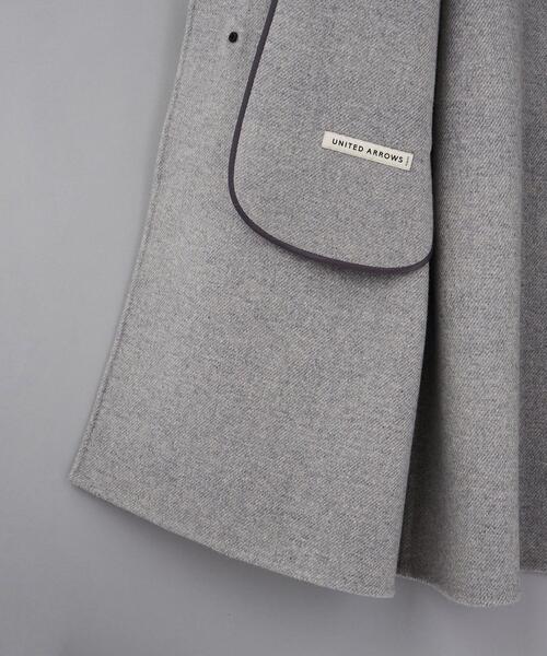 UNITED ARROWS＞ リバー レス/ラグラン バルカラー コート
