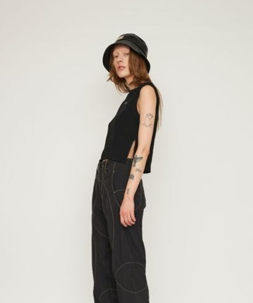 Cycle By Myob（サイクル バイ エムワイオービー）の「CYCLE SLEEVELESS TOPS CYCLE21AW-TP03（ベスト・レディース・ホワイト/ブラック・FREE）」の11枚目の写真