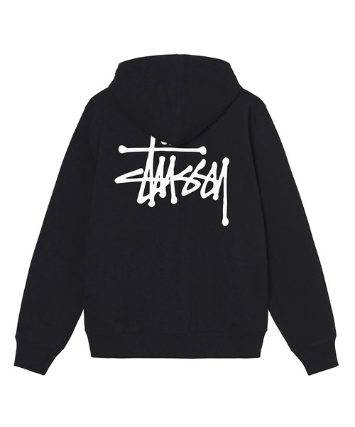 【即完モデル‼︎】STUSSY◎黒白 ストックロゴ パーカー C329 STUSSY◎黒白 ストックロゴ パーカー C329