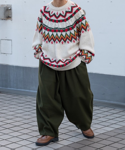 kutir（クティール）の「フェイクウールバルーンパンツ（その他パンツ・メンズ・オレンジ/イエロー/カーキ/キャメル/ブラウン・MEDIUM/LARGE）」の14枚目の写真