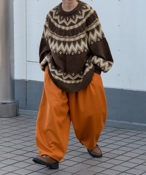 kutir（クティール）の「フェイクウールバルーンパンツ（その他パンツ・メンズ・オレンジ/イエロー/カーキ/キャメル/ブラウン・MEDIUM/LARGE）」の17枚目の写真