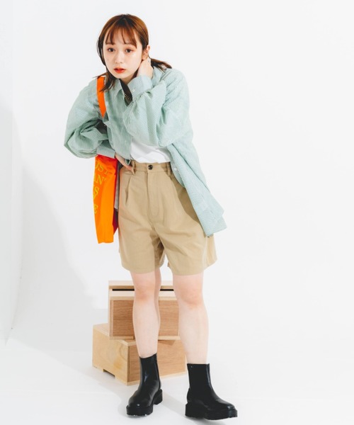 nemne store(ネンネストア)の「タック入りショートパンツ / セットアップ可能(その他パンツ・レディース・ライトブラウン/ベージュ・フリー)」の15枚目の写真