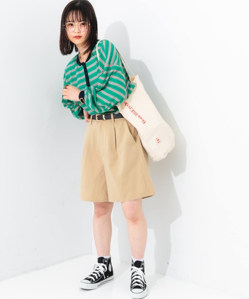 nemne store(ネンネストア)の「タック入りショートパンツ / セットアップ可能(その他パンツ・レディース・ライトブラウン/ベージュ・フリー)」の18枚目の写真