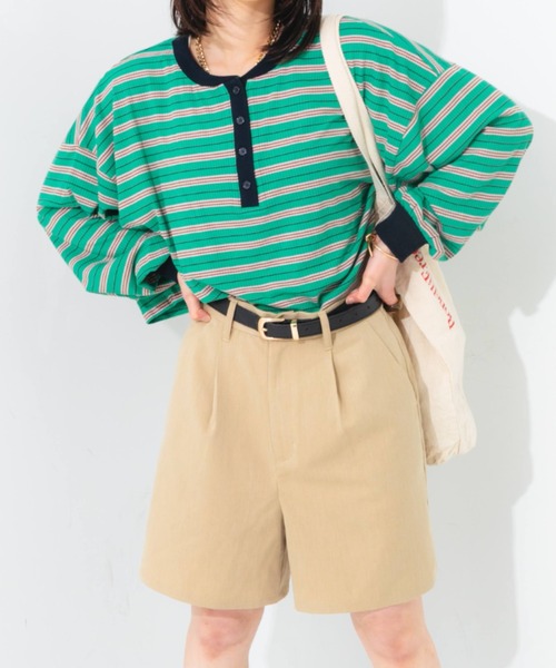 nemne store(ネンネストア)の「タック入りショートパンツ / セットアップ可能(その他パンツ・レディース・ライトブラウン/ベージュ・フリー)」の3枚目の写真
