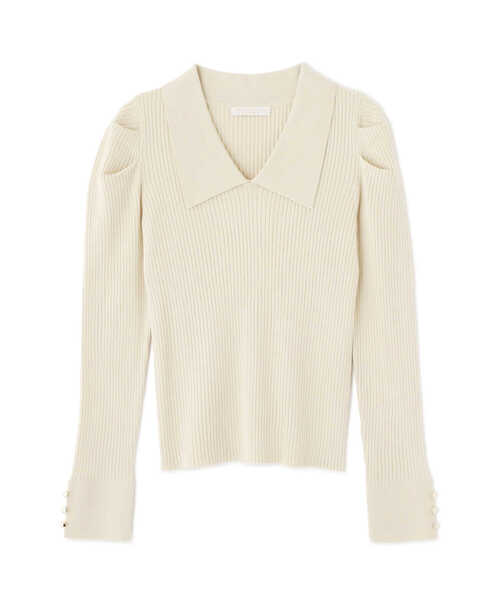 PROPORTION BODY DRESSING（プロポーションボディドレッシング）の「Ｖネック襟付きニット / 1212170107（ニット/セーター・レディース・ネイビー/オフホワイト/イエロー系その他・SMALL/MEDIUM）」の14枚目の写真