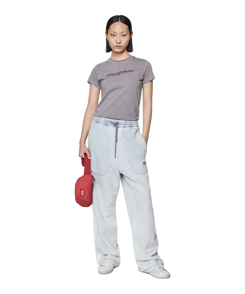 DIESEL（ディーゼル）の「ユニセックス リサイクルナイロン ベルトバッグ サステナブル（ボディバッグ/ウエストポーチ・メンズ・ブラック/レッド/イエロー/ホワイト・FREE）」の11枚目の写真