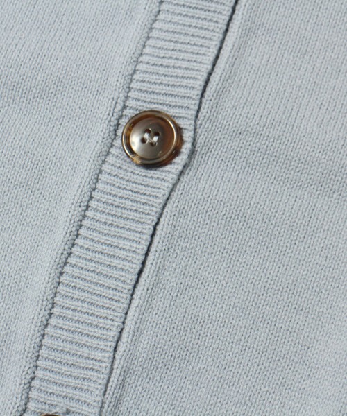 one way（ワンウェイ）の「クルーネック/ハンドステッチBIGカーディガン（カーディガン/ボレロ・レディース・ホワイト/ライトブルー/ベージュ/ライトグリーン・FREE）」の6枚目の写真