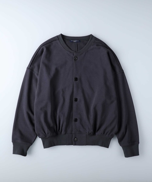 HONEYSUCKLE ROSE(ハニーサックルローズ)の「【HONEYSUCKLE ROSE】裏毛ビッグジャケット(カーディガン/ボレロ・レディース・ブルー/キナリ/ダークグレー・M/L)」の16枚目の写真