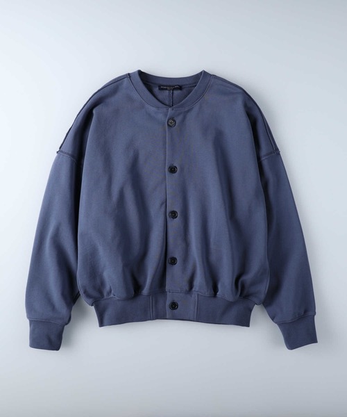 HONEYSUCKLE ROSE(ハニーサックルローズ)の「【HONEYSUCKLE ROSE】裏毛ビッグジャケット(カーディガン/ボレロ・レディース・ブルー/キナリ/ダークグレー・M/L)」の17枚目の写真