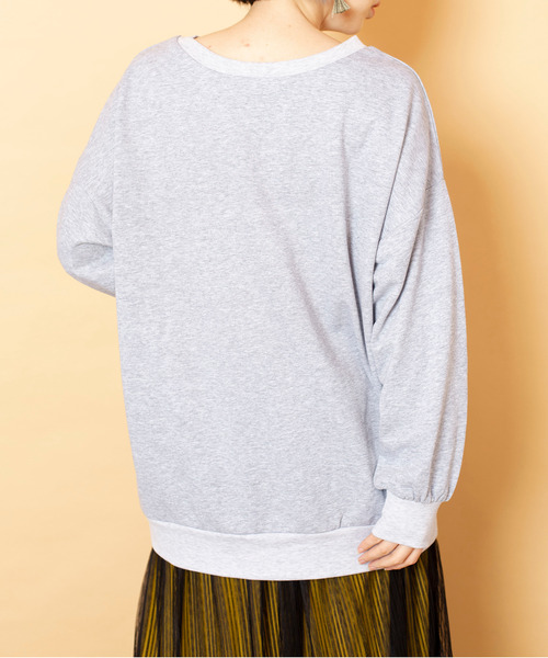 OSMOSIS(オズモーシス)の「【WEB限定アイテム】2WAYロゴプリントプルオーバー(スウェット・レディース・ライトグレー/ブラック/グレー・ONE SIZE)」の9枚目の写真