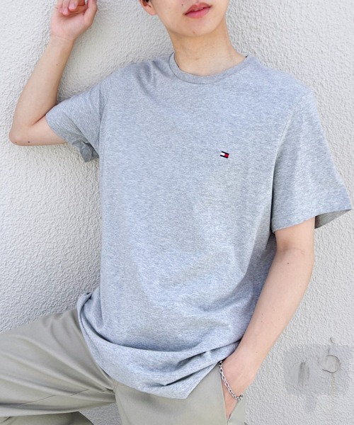 TOMMY HILFIGER(トミーヒルフィガー)の「TOMMY HILFIGER(トミーヒルフィガー) / Core Flag Tee フラッグロゴワンポイント刺繍Tシャツ(Tシャツ/カットソー・メンズ・ホワイト/ブラック/ネイビー/グレー・S/M/L)」の20枚目の写真