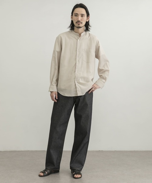 URBAN RESEARCH(アーバンリサーチ)の「『UR TECH Smart Linen Touch』UR TECHバンドカラーシャツ(シャツ/ブラウス・メンズ・チャコールグレー/ブラウン系その他/ベージュ系その他・SMALL/MEDIUM/LARGE)」の11枚目の写真