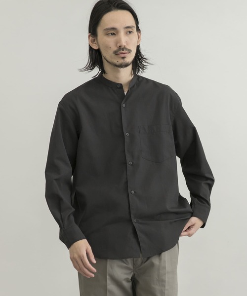 URBAN RESEARCH(アーバンリサーチ)の「『UR TECH Smart Linen Touch』UR TECHバンドカラーシャツ(シャツ/ブラウス・メンズ・チャコールグレー/ブラウン系その他/ベージュ系その他・SMALL/MEDIUM/LARGE)」の15枚目の写真