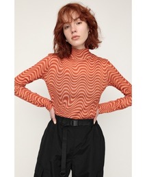 WAVY PATTERN CUT TOPS カット トップス