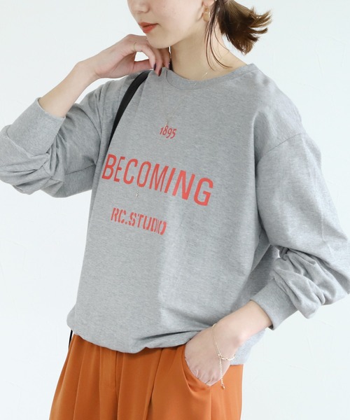 reca(レカ)の「ロゴスウェット(Tシャツ/カットソー・レディース・ベージュ/グレー/グレー系その他・FREE)」の8枚目の写真