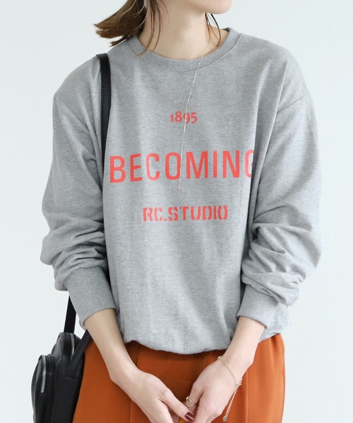 reca(レカ)の「ロゴスウェット(Tシャツ/カットソー・レディース・ベージュ/グレー/グレー系その他・FREE)」の10枚目の写真