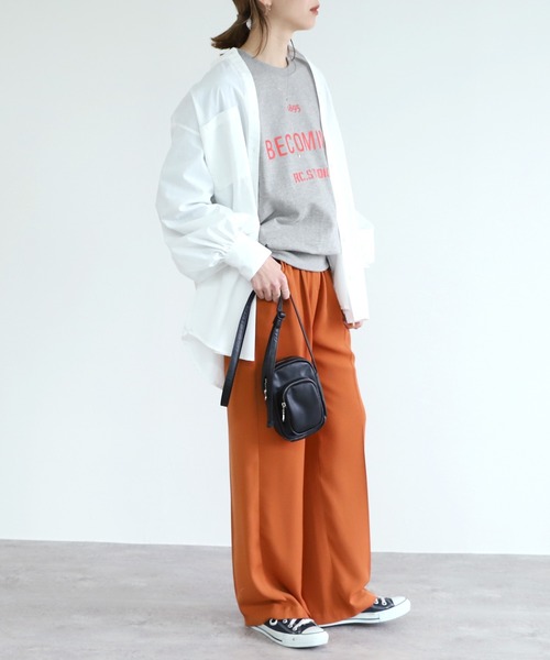 reca(レカ)の「ロゴスウェット(Tシャツ/カットソー・レディース・ベージュ/グレー/グレー系その他・FREE)」の12枚目の写真
