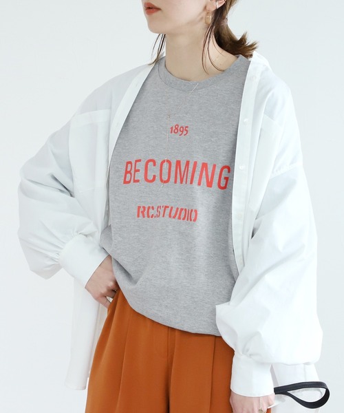reca(レカ)の「ロゴスウェット(Tシャツ/カットソー・レディース・ベージュ/グレー/グレー系その他・FREE)」の11枚目の写真