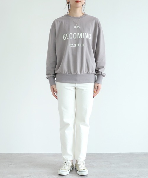 reca(レカ)の「ロゴスウェット(Tシャツ/カットソー・レディース・ベージュ/グレー/グレー系その他・FREE)」の18枚目の写真