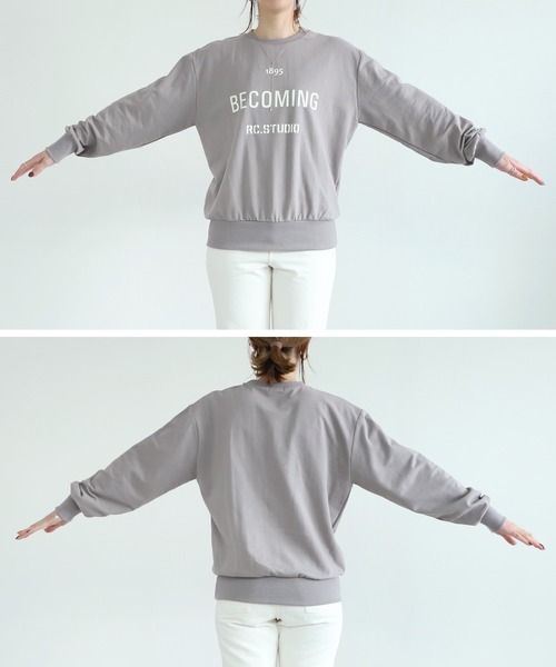 reca(レカ)の「ロゴスウェット(Tシャツ/カットソー・レディース・ベージュ/グレー/グレー系その他・FREE)」の21枚目の写真
