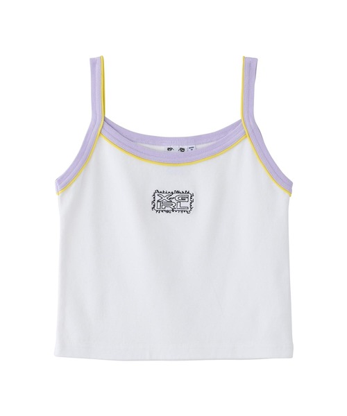 X-girl（エックスガール）の「WORD BOX LOGO CAMISOLE（キャミソール