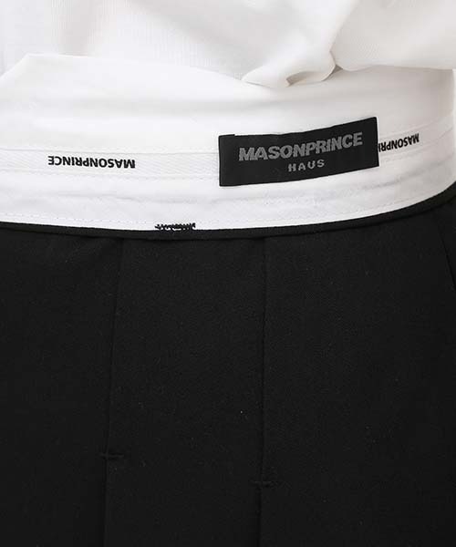 MASONPRINCE（メイソンプリンス）の「2タックワイドストレートスラックス SK2082 【MASONPRINCE】（スラックス・メンズ・ブラック/ベージュ/グレー・L/M/S/XL）」の15枚目の写真