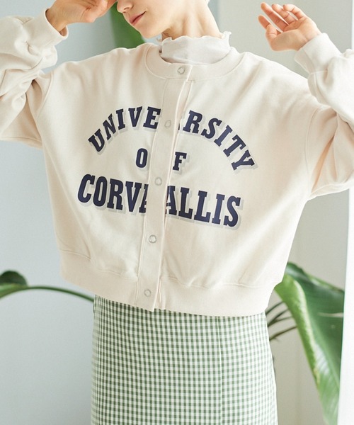 セール ロゴ起毛ショートブルゾン ブルゾン Retro Girl レトロガール のファッション通販 Zozotown