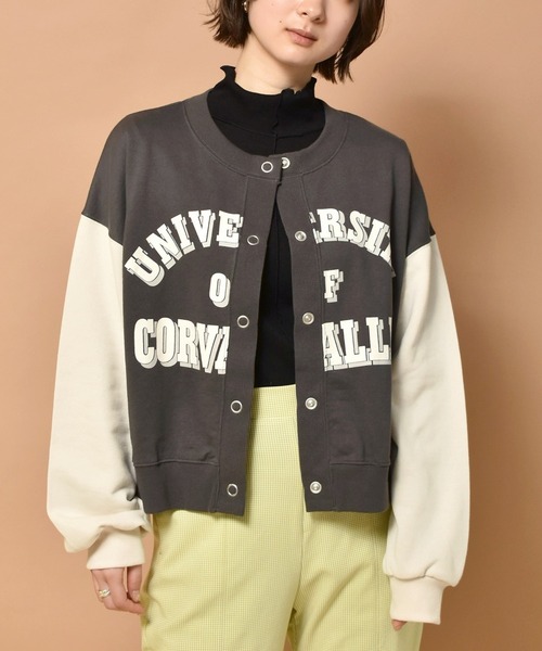 セール ロゴ起毛ショートブルゾン ブルゾン Retro Girl レトロガール のファッション通販 Zozotown