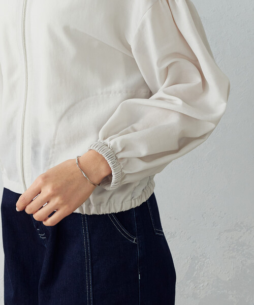 COMME CA ISM(コムサイズム)の「シアーブルゾン(ブルゾン・レディース・ベージュ/グリーン/チャコール・MEDIUM/LARGE)」の14枚目の写真