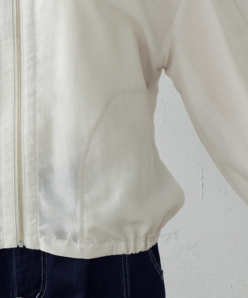 COMME CA ISM(コムサイズム)の「シアーブルゾン(ブルゾン・レディース・ベージュ/グリーン/チャコール・MEDIUM/LARGE)」の16枚目の写真