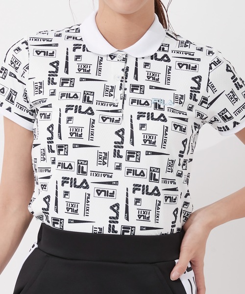 FILA GOLF（フィラゴルフ ）の「【FILA GOLF:フィラゴルフ】レディース 半袖ポロシャツ（ポロシャツ・レディース・ホワイト/ブラック/ライトピンク・SMALL/MEDIUM/LARGE）」の19枚目の写真