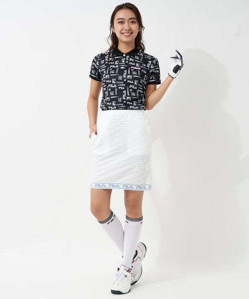 FILA GOLF（フィラゴルフ ）の「【FILA GOLF:フィラゴルフ】レディース 半袖ポロシャツ（ポロシャツ・レディース・ホワイト/ブラック/ライトピンク・SMALL/MEDIUM/LARGE）」の20枚目の写真