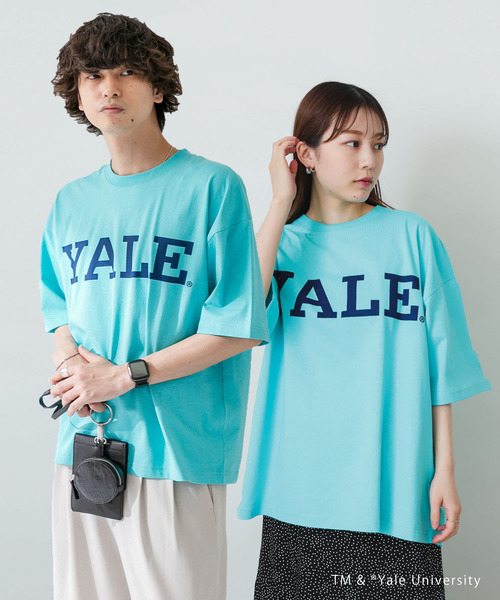 SENSE OF PLACE by URBAN RESEARCH（センスオブプレイスバイアーバンリサーチ）の「『ユニセックス』『別注』YALEカレッジロゴTシャツ A（Tシャツ/カットソー・メンズ・ライトブルー/ホワイト/ライトグレー/ブラック・MEDIUM/LARGE）」の4枚目の写真
