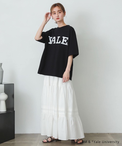 SENSE OF PLACE by URBAN RESEARCH（センスオブプレイスバイアーバンリサーチ）の「『ユニセックス』『別注』YALEカレッジロゴTシャツ A（Tシャツ/カットソー・メンズ・ライトブルー/ホワイト/ライトグレー/ブラック・MEDIUM/LARGE）」の5枚目の写真