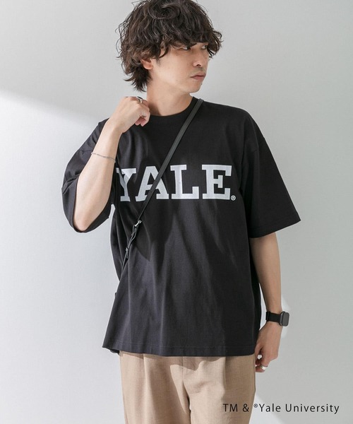 SENSE OF PLACE by URBAN RESEARCH（センスオブプレイスバイアーバンリサーチ）の「『ユニセックス』『別注』YALEカレッジロゴTシャツ A（Tシャツ/カットソー・メンズ・ライトブルー/ホワイト/ライトグレー/ブラック・MEDIUM/LARGE）」の9枚目の写真