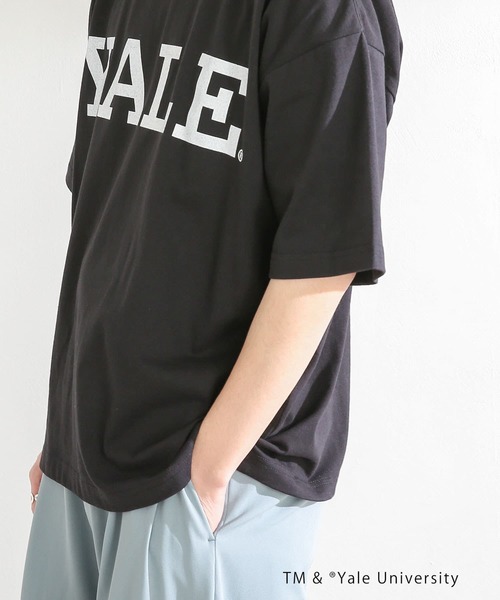SENSE OF PLACE by URBAN RESEARCH（センスオブプレイスバイアーバンリサーチ）の「『ユニセックス』『別注』YALEカレッジロゴTシャツ A（Tシャツ/カットソー・メンズ・ライトブルー/ホワイト/ライトグレー/ブラック・MEDIUM/LARGE）」の13枚目の写真