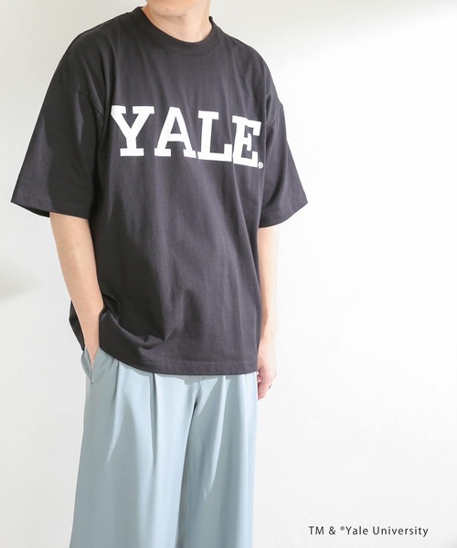 SENSE OF PLACE by URBAN RESEARCH（センスオブプレイスバイアーバンリサーチ）の「『ユニセックス』『別注』YALEカレッジロゴTシャツ A（Tシャツ/カットソー・メンズ・ライトブルー/ホワイト/ライトグレー/ブラック・MEDIUM/LARGE）」の14枚目の写真