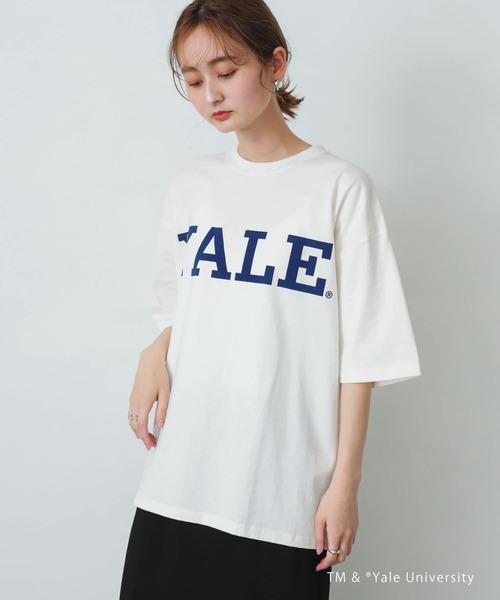 SENSE OF PLACE by URBAN RESEARCH（センスオブプレイスバイアーバンリサーチ）の「『ユニセックス』『別注』YALEカレッジロゴTシャツ A（Tシャツ/カットソー・メンズ・ライトブルー/ホワイト/ライトグレー/ブラック・MEDIUM/LARGE）」の19枚目の写真