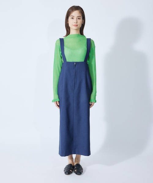 ROPE'（ロペ）の「サスペンダー付きスカート（スカート・レディース・ブラック/ブラウン/ブルー系その他4・38/36）」の8枚目の写真