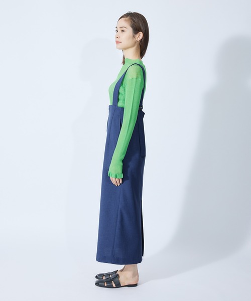 ROPE'（ロペ）の「サスペンダー付きスカート（スカート・レディース・ブラック/ブラウン/ブルー系その他4・38/36）」の9枚目の写真