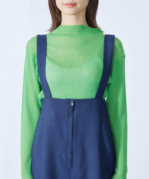 ROPE'（ロペ）の「サスペンダー付きスカート（スカート・レディース・ブラック/ブラウン/ブルー系その他4・38/36）」の11枚目の写真