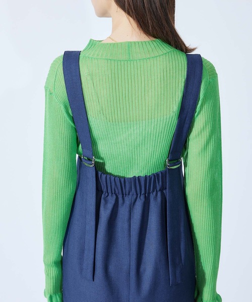 ROPE'（ロペ）の「サスペンダー付きスカート（スカート・レディース・ブラック/ブラウン/ブルー系その他4・38/36）」の12枚目の写真